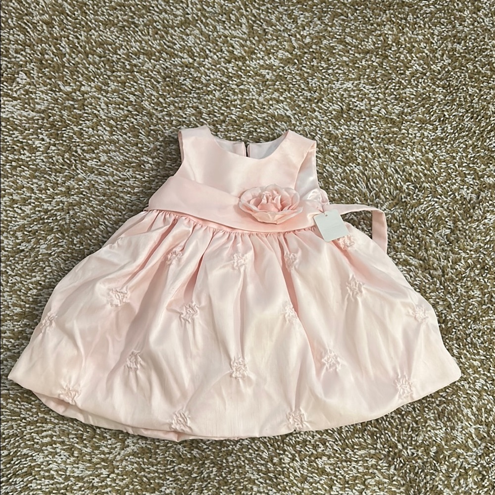 American Princess Pink Floral Kids Formal Dress